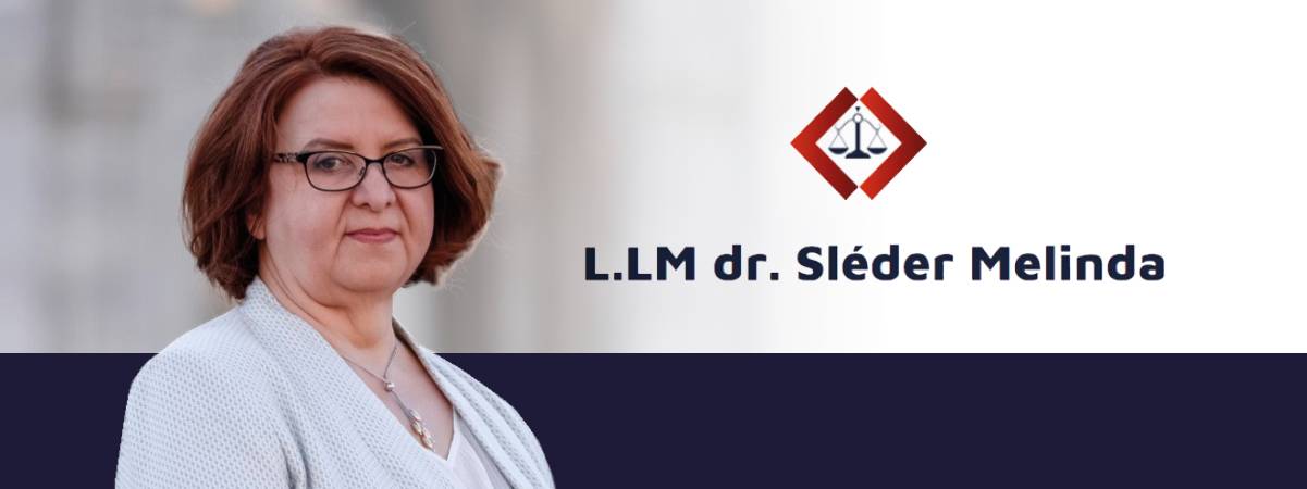 L.L.M dr. Sléder Melinda - ügyvédnő